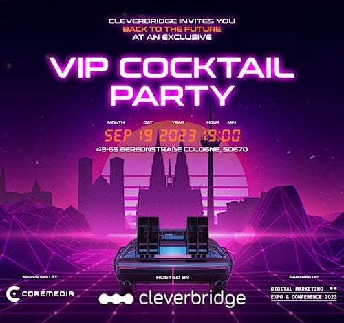 Register now for our DMEXCO VIP cocktail party